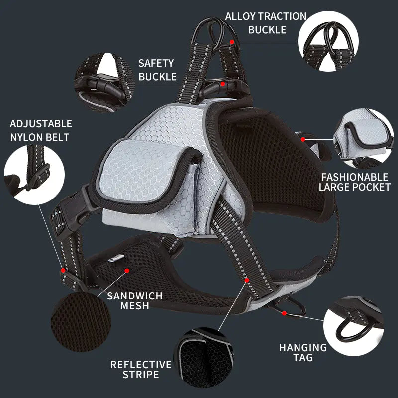 Copy of Airtag Pet Harness Vest Set