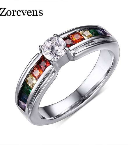 Zircon Rainbow Ring